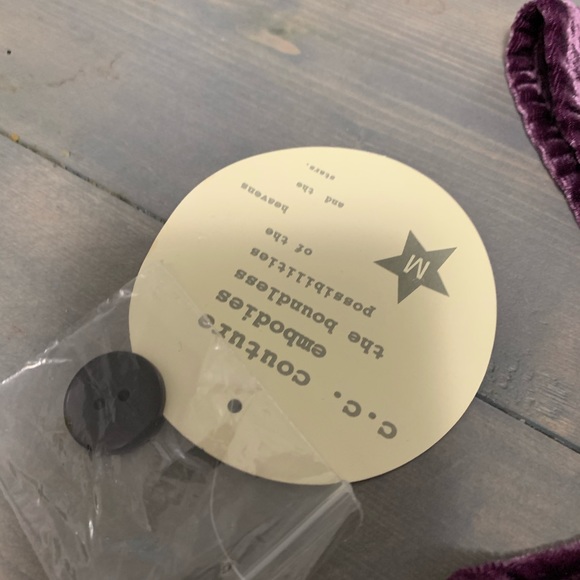 NWT Cc Couture crushed velvet blazer - Picture 5 of 5